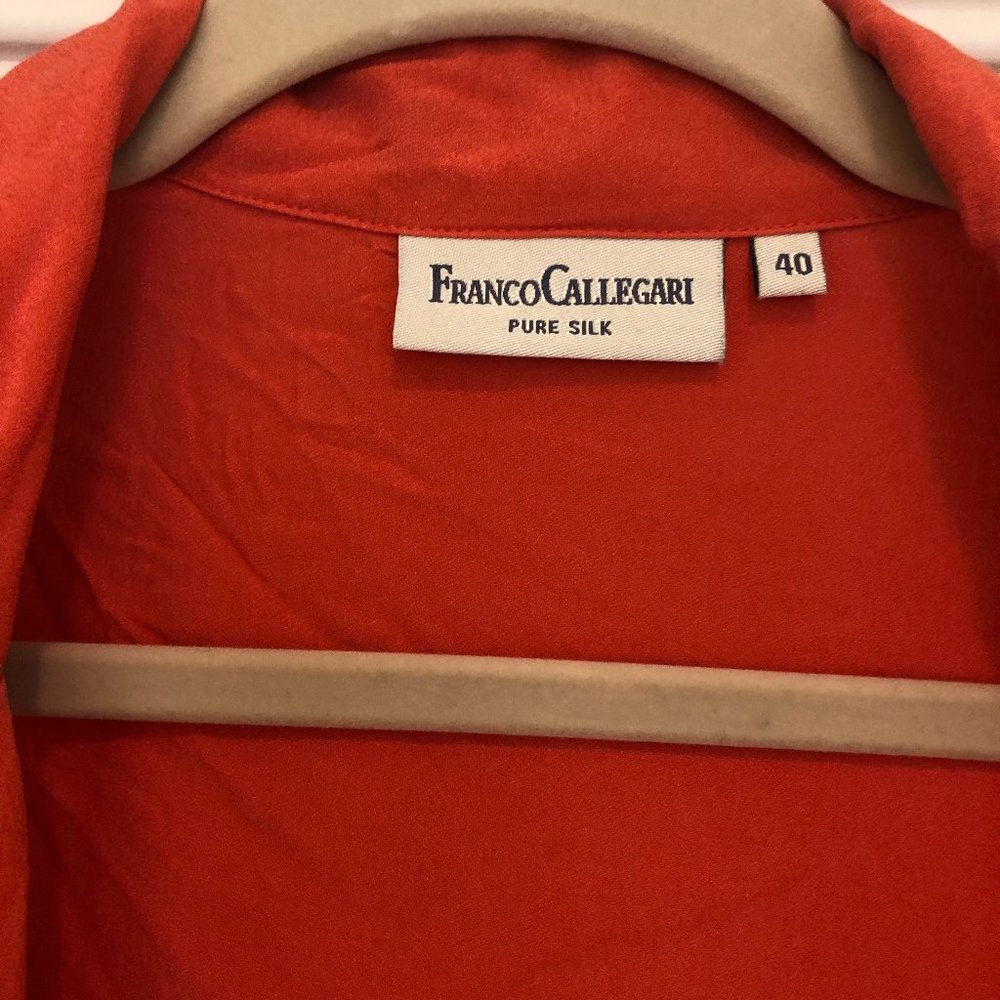 Franco Callegari 100 % Silk Blouse